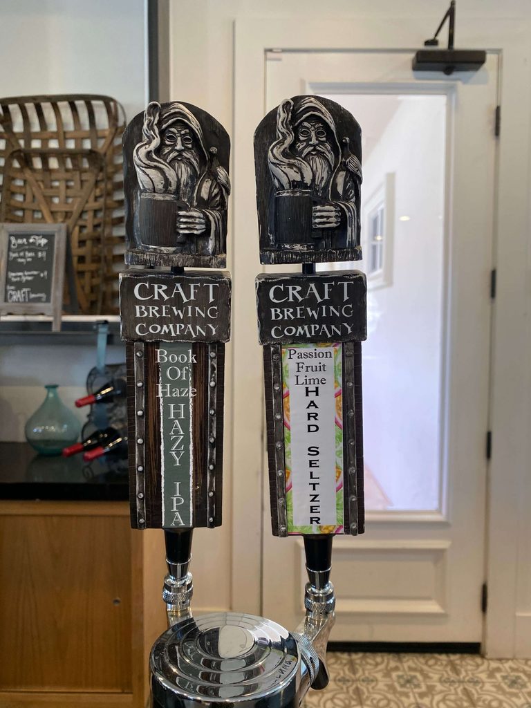 Craft Brewing Company hard seltzer and beer taps