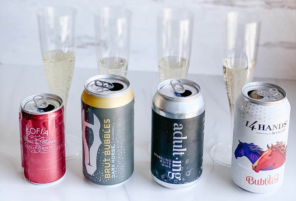 Canned sparkling wine