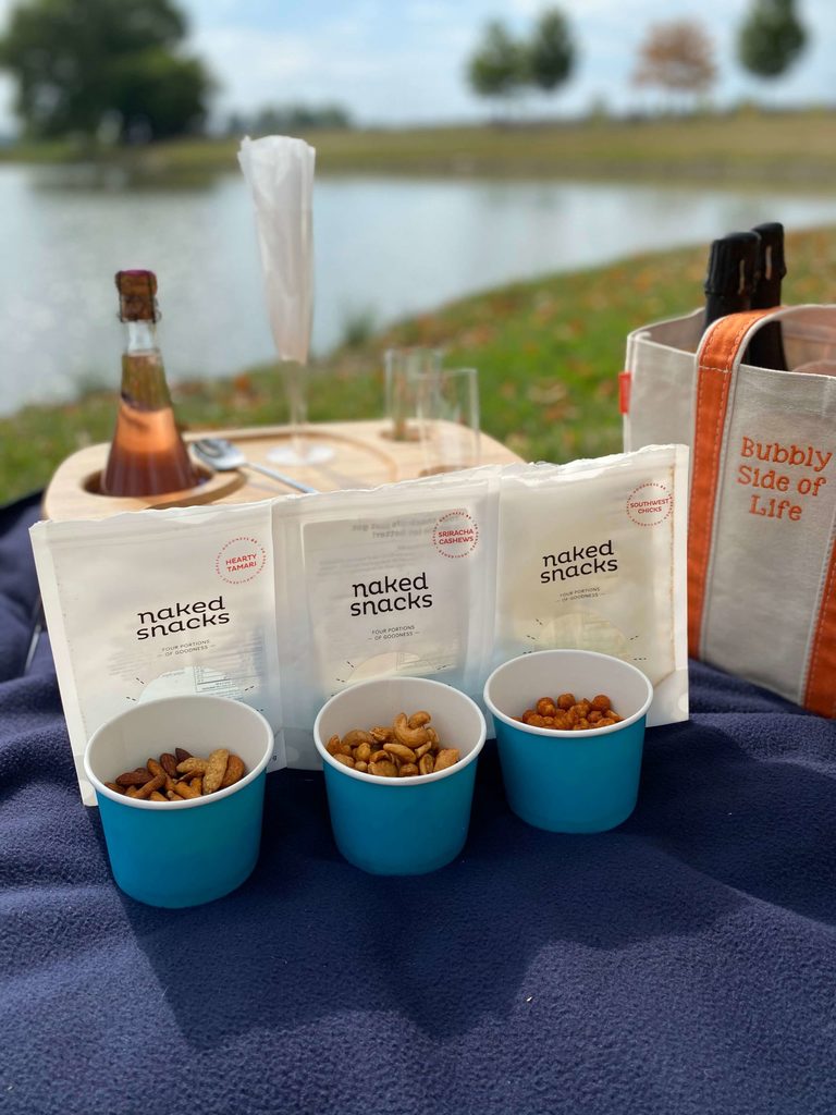 Naked Snacks the perfect pairing for your bubbly picnic