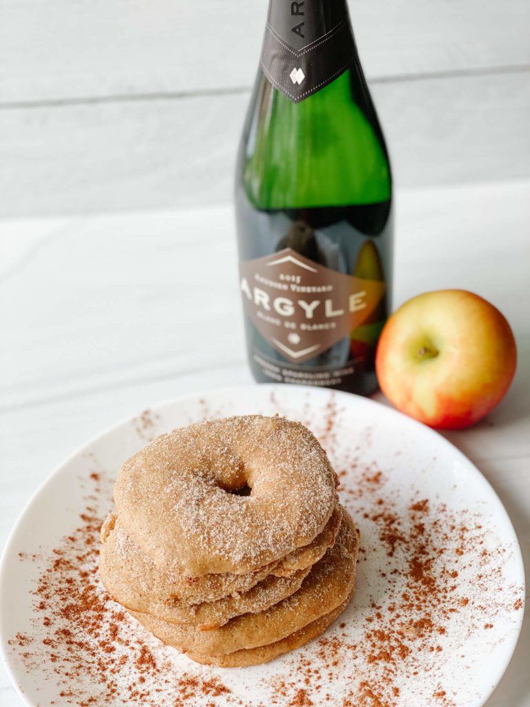 Bubbly apple cider donuts or muffin tops.