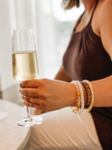 Champagne Facts:  Bubbles escape the second you pop the cork!  But if you want to keep you bubbly bubbly the longest, drink it from a flute.