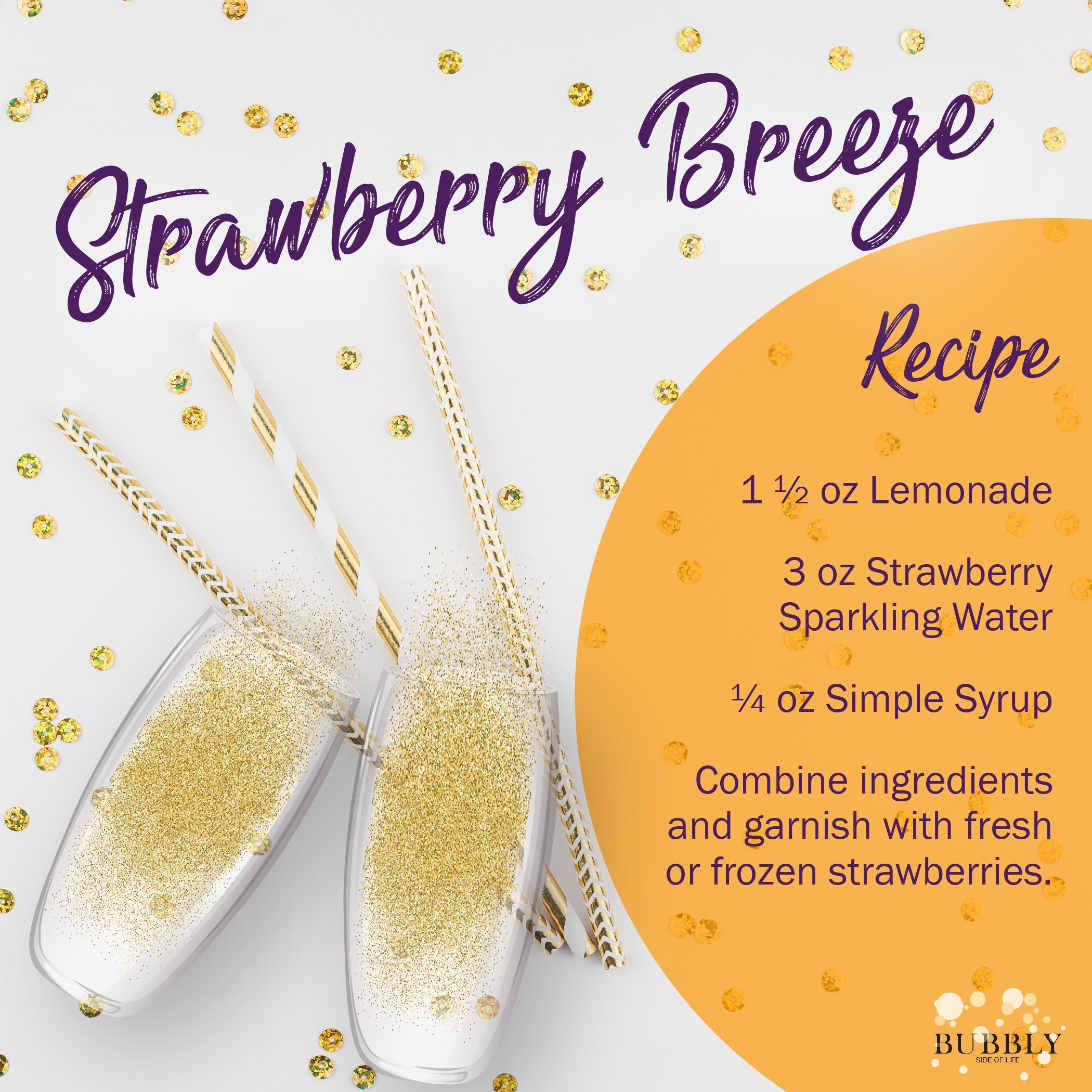 Strawberry Breeze recipe card