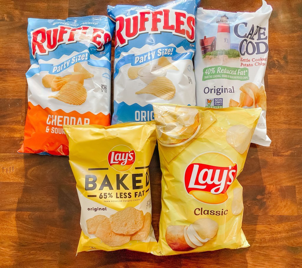 Chips for our Champagne Pairing Taste Test