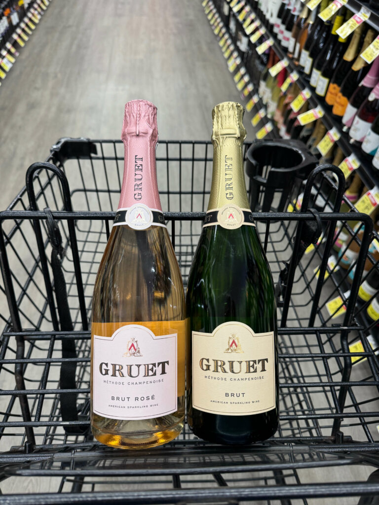 Our recommendations for the best grocery store sparkling wine, Gruet Sparkling Wine.