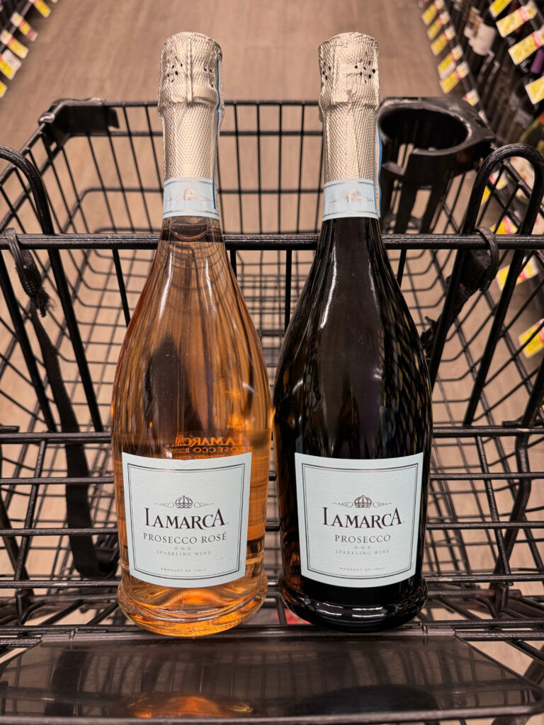 Our recommendations for the best grocery store prosecco-La Marca Prosecco.