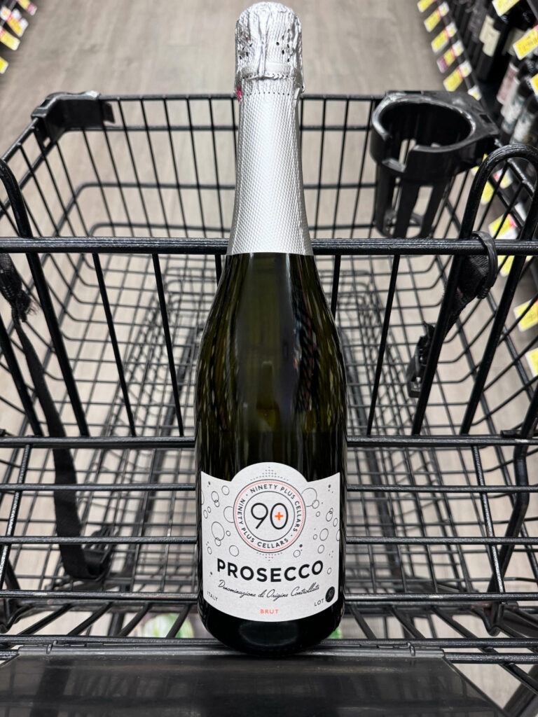 Our recommendations for the best grocery store prosecco-90 Plus Cellars.