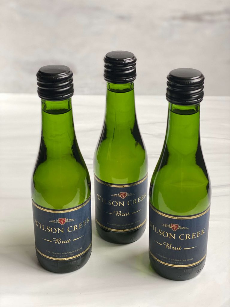 Wilson Creek Brut mini sparkling wine bottles

