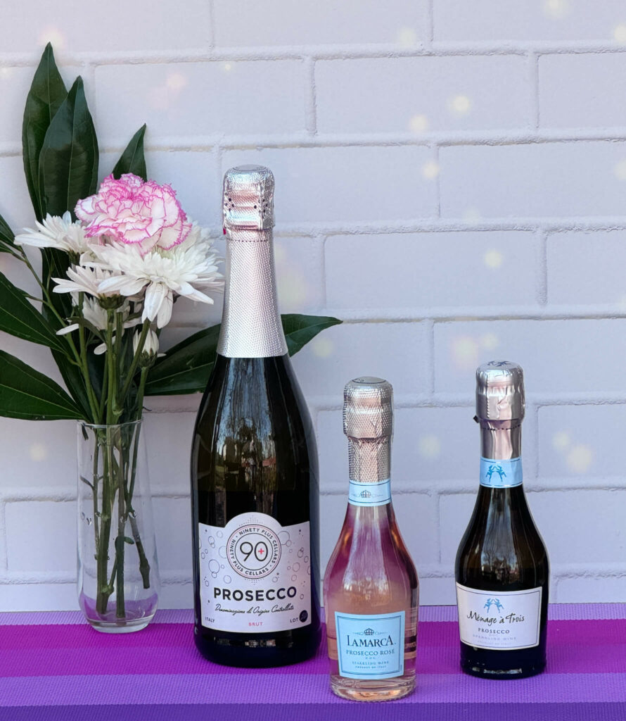 Our current favorite sparkling wines or proseccos for making bubbly cocktails.