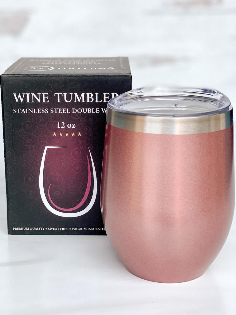 Chillout Life wine tumbler with lid