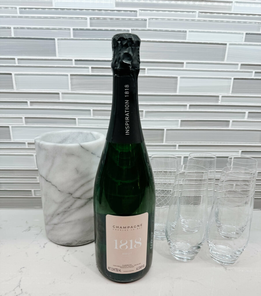 Inspiration 1818, my favorite non-vintage champagne perfect for any celebration at under $50.