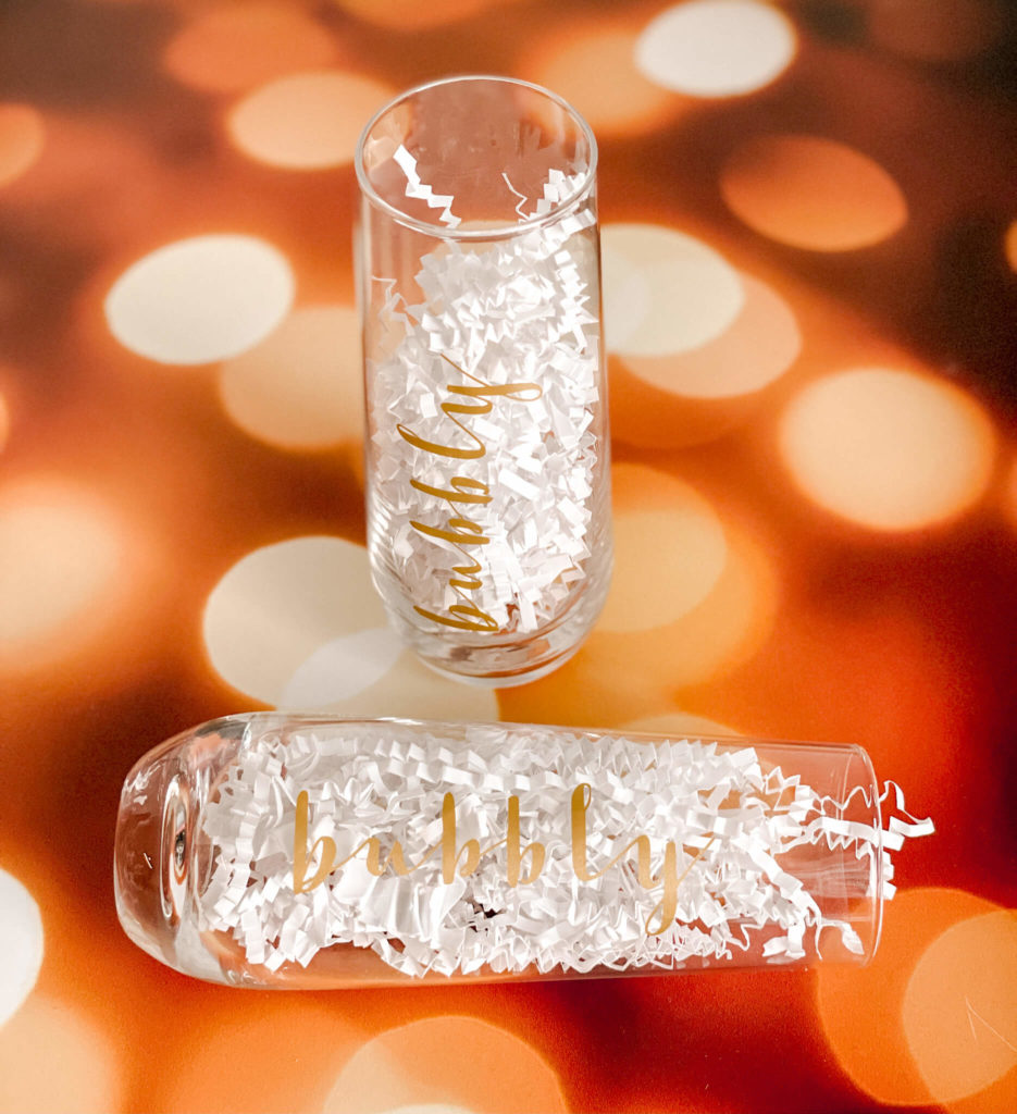 Our favorite sparkling wine flutes for a 5 oz pour.  