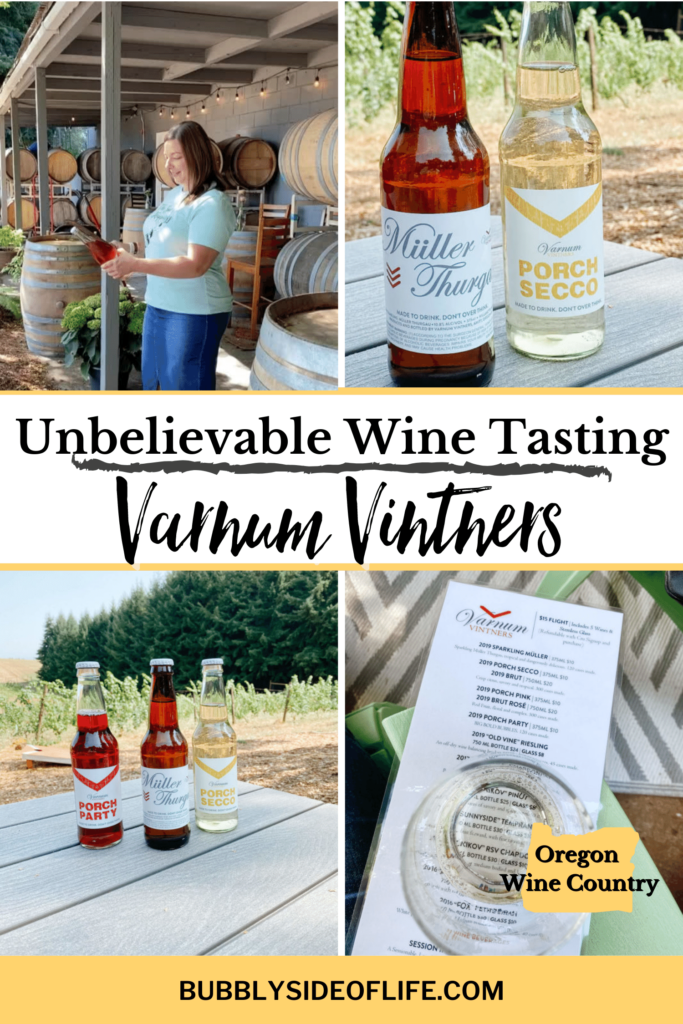 Looking for the best Oregon Wineries? Varnum Vintners in Amity, Oregon is an unbelievable wine tasting experience with small production wine, the tasting room, and sabering a bottle of bubbly! Read my honest review here.