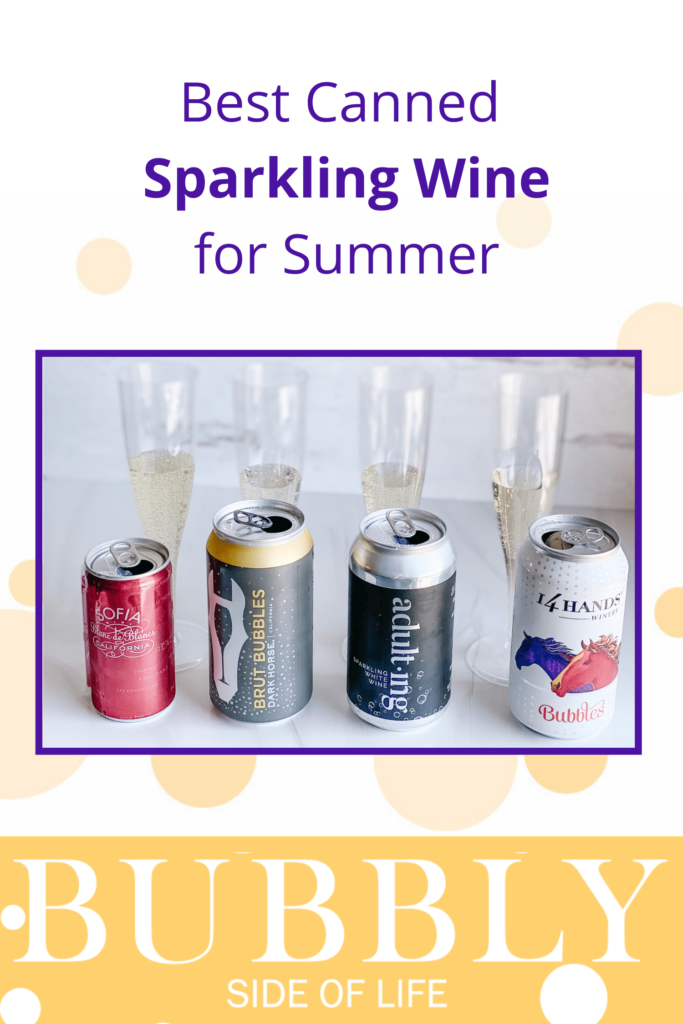 It’s finally time to BBQ, go to baseball games and relax poolside, and canned sparkling wine makes it so much easier to do that while drinking the bubbly that you love. We put 4 cans of sparkling wine and 4 cans of Rose to the test! Bubbly Drinks | Sparkling Wine | Rose all Day | Bubbly Cocktails | Champagne drinks | Prosecco drinks | Bubbly recipes | Virtual Happy Hour | Girls Night Ideas