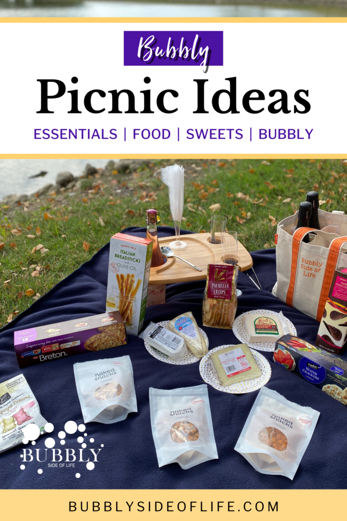 Find out everything you need for an amazing bubbly picnic that could very well turn into a bubbly party! I share all the necessities for the perfect bubbly summer picnic including sparkling wine, picnic snacks, desserts, and picnic essentials. Check out my blog for more bubbly ideas and follow along here for all things bubbly! | Picnic Food Ideas | Picnic Ideas | Summer Party Ideas | Summer Date Ideas