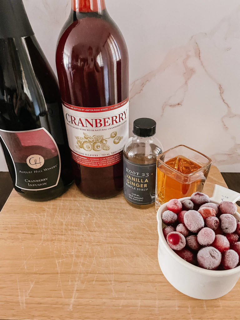 Ingredients for the perfect sangria recipe.