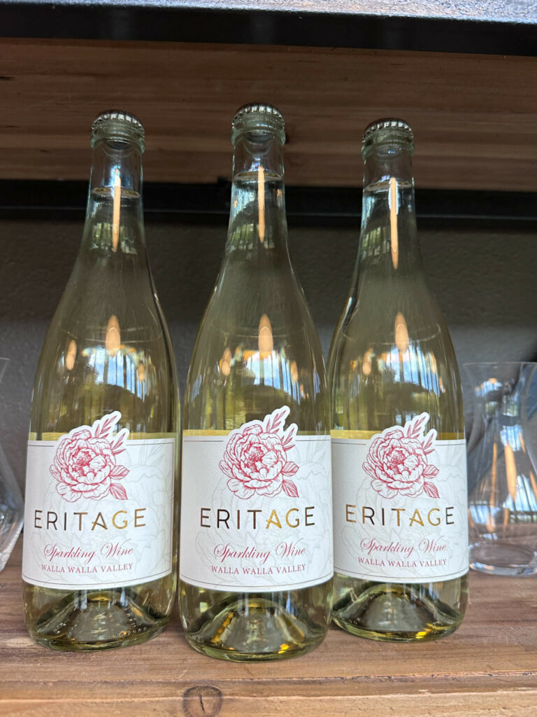 The inaugural Eritage Resort sparkling wine.