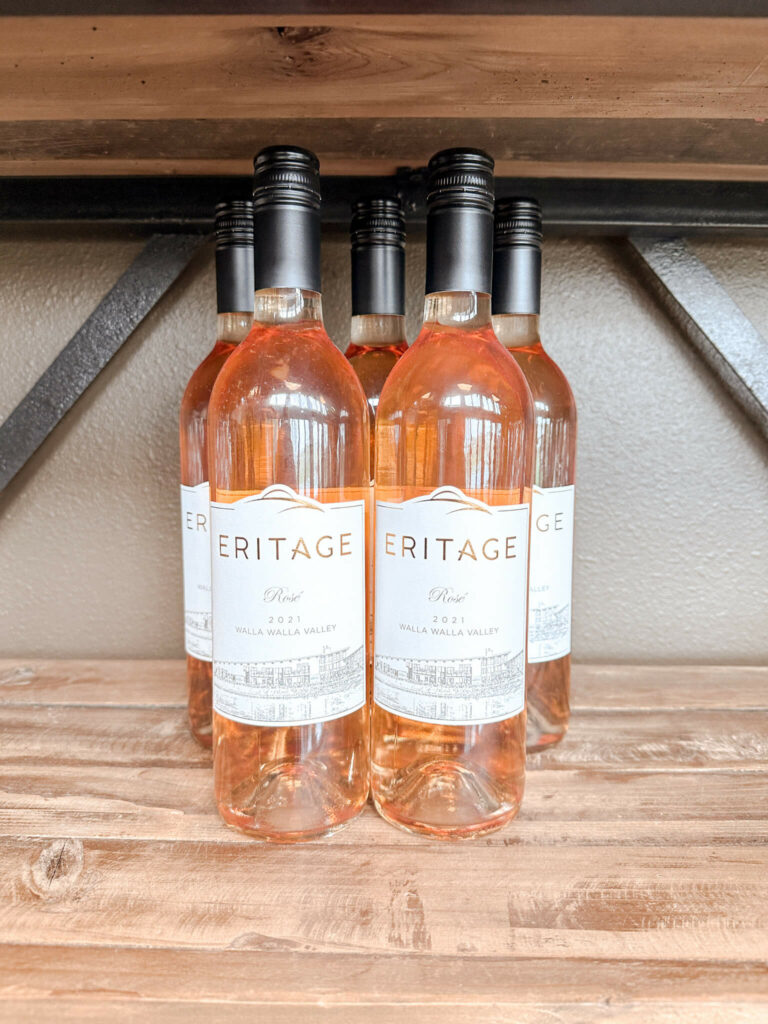The Eritage Resort rosé wine.