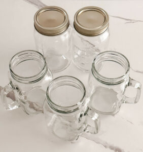 The best place to get mason jars for your next tailgate is Dollar Tree.