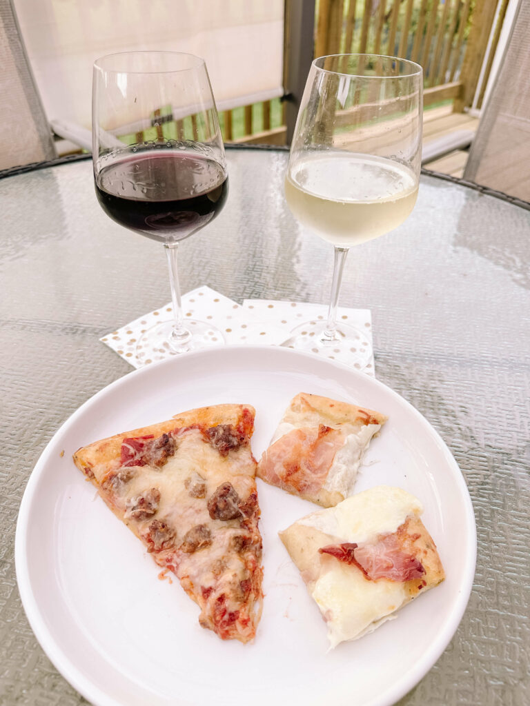Pizza and wine pairing ideas with Italian themed pizzas.