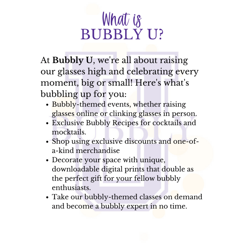 What does a membership to Bubbly U include?  It's all here! 