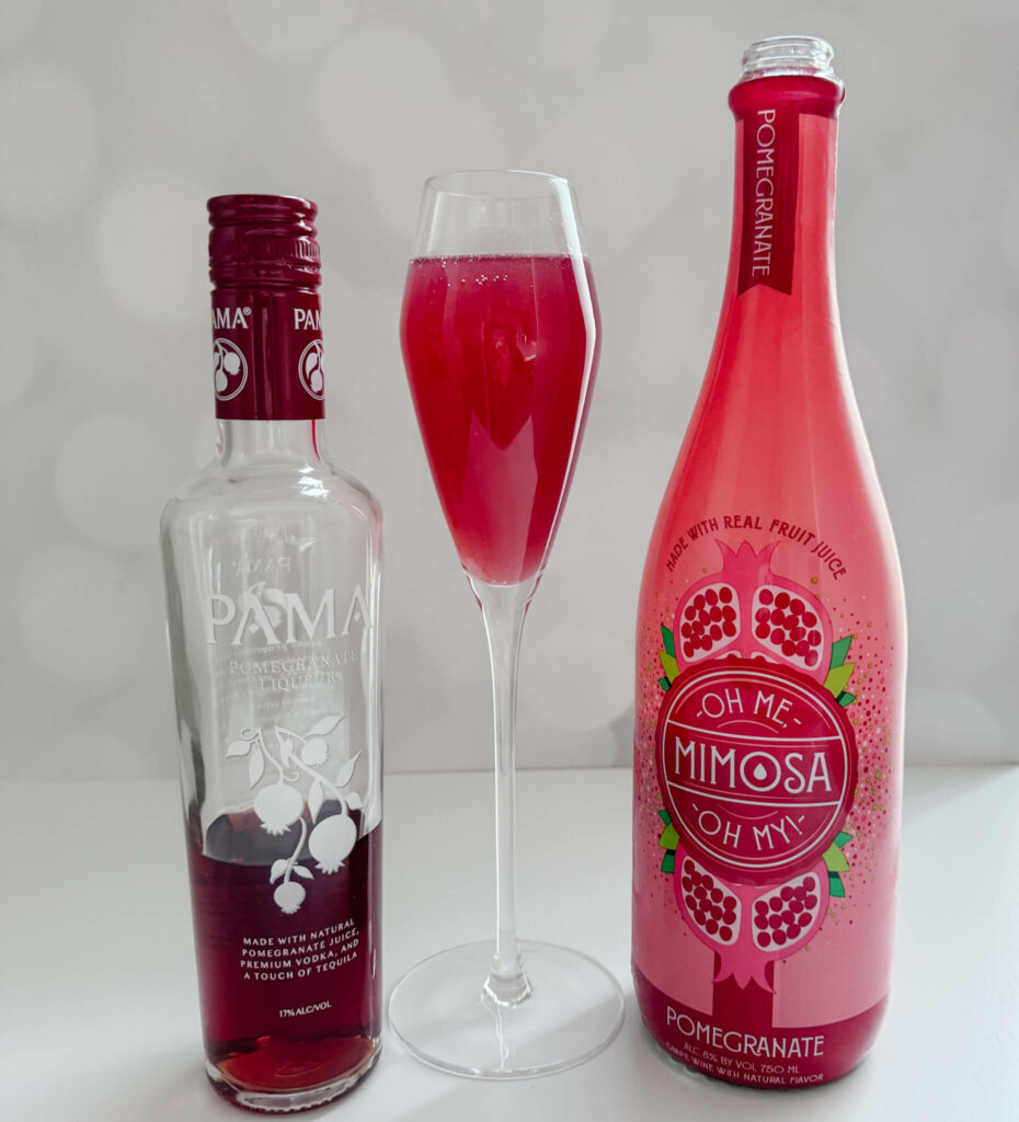 Use Pama Liqueur to enhance your mimosa cocktail.
