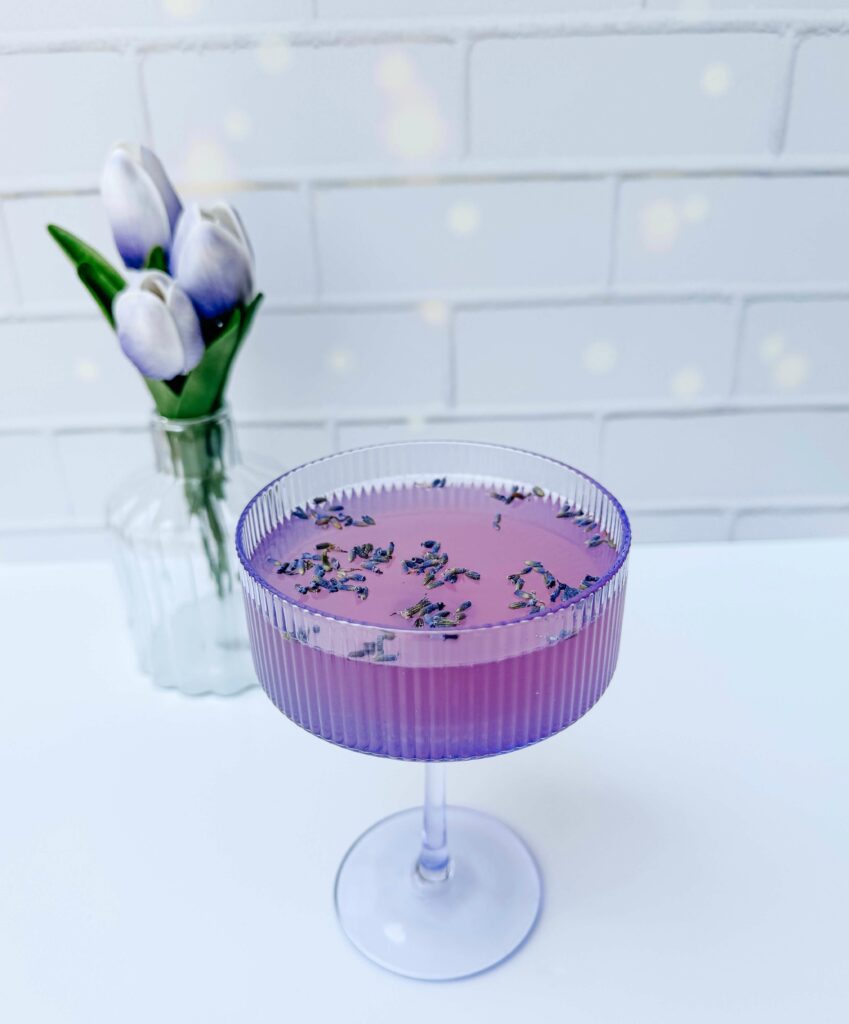Spring inspired French 75 with Lavender.